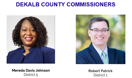 DeKalb Commissioners Davis-Johnson and Patrick